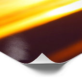 Peaceful Heart Sunset Glossy ポスター (コーナー)