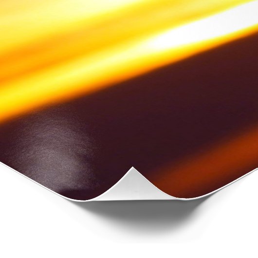 Peaceful Heart Sunset Glossy ポスター (コーナー)