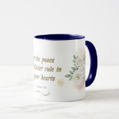 Peaceful Hearts Mug Colossians 3:15 マグカップ (正面右)