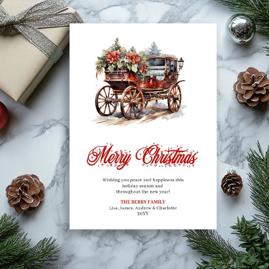 Peaceful holiday scene digital greeting card シーズンカード