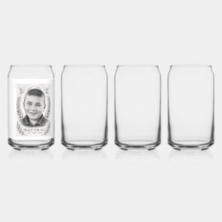 Peaceful Kid Custom Glass - World Peace Day Design ガラス缶