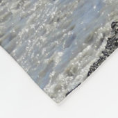 PEACEFUL LANDSCAPE WITH REINDEER フリースブランケット (角)