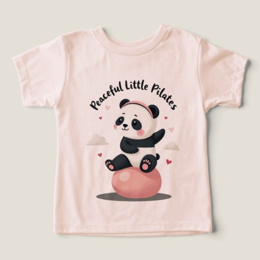 Peaceful Little Pilates Panda | Cute Kawaii Fitnes (デザイン正面)