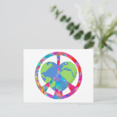 Peaceful Loving Earth Postcard ポストカード (スタンド正面)
