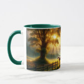 Peaceful Morning Custom Horse Mug マグカップ (左)