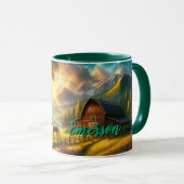 Peaceful Morning Custom Horse Mug マグカップ (正面右)