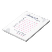 Peaceful Morning Routine Checklist Art ノートパッド (回転)