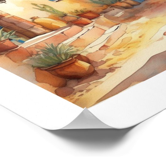 peaceful morocco art print ポスター (角)