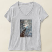 Peaceful night sky in the Forest with Stars Tシャツ (レイダウン)