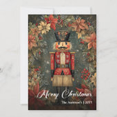 Peaceful old fashioned Christmas nutcracker シーズンカード (正面)