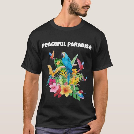 Peaceful Paradise Find Your Calm Tシャツ (正面)