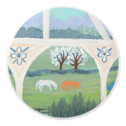 Peaceful Pastures Ceramic Knob セラミックノブ (正面)