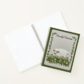 Peaceful Pastures Embroidered Sheep Nature Journal ノートブック (内部)