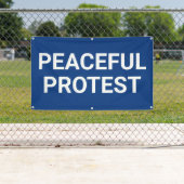 Peaceful Protest Banner 横断幕 (インサイチュ)