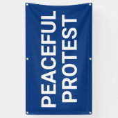 Peaceful Protest Banner 横断幕 (縦)
