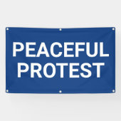 Peaceful Protest Banner 横断幕 (横)