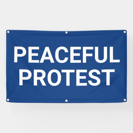 Peaceful Protest Banner 横断幕 (横)