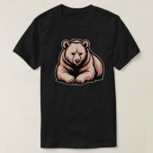 Peaceful Resting Bear Illustration – Calm Strength Tシャツ (デザイン正面)