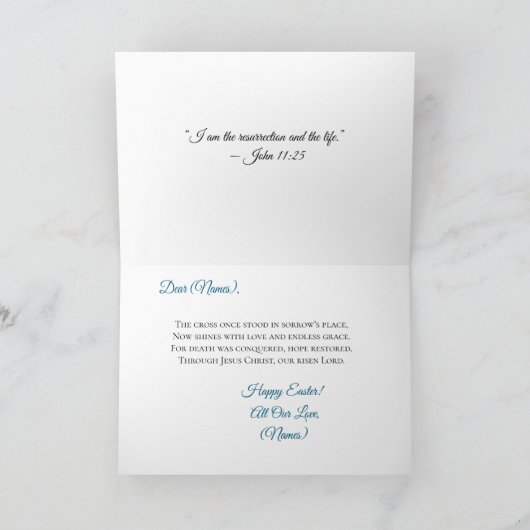 Peaceful Resurrection Of Jesus Christ カード (内部)