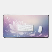 Peaceful Rhythm with Lotus Desk Mat デスクマット (キーボード&マウス)