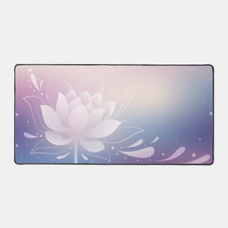 Peaceful Rhythm with Lotus Desk Mat デスクマット