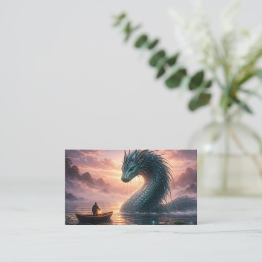 Peaceful Sea Creature Fantasy Business Card 名刺 (スタンド正面)