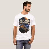 Peaceful Space Explorer – This Is Where I Feel at Tシャツ (正面フル)