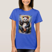 Peaceful time for this Jamaican Angel Panda on a Tシャツ (正面)
