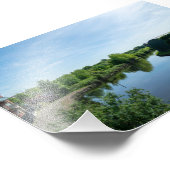 Peaceful Waterside at Wakefield Waterfront フォトプリント (角)