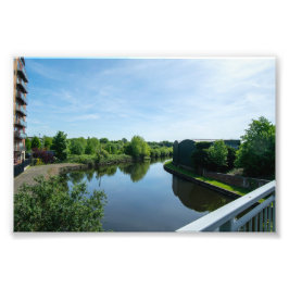 Peaceful Waterside at Wakefield Waterfront フォトプリント