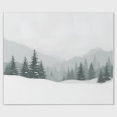 Peaceful Winter – Minimal Landscape Design ラッピングペーパー (フラット)