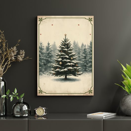 Peaceful Winter Wonderland Holiday Wall Art ポスター
