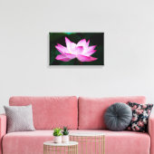 Peaceful Zen Lotus Flower Canvas Print キャンバスプリント (インサイチュ (リビング))