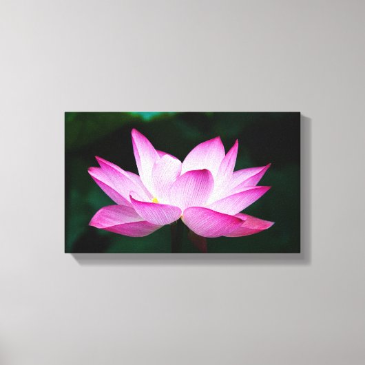 Peaceful Zen Lotus Flower Canvas Print キャンバスプリント (正面)