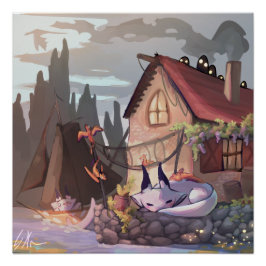 Peacefull morning poster ポスター