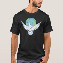Peacefull world tシャツ