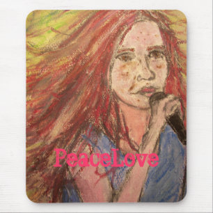 PeaceLoveのロッカーの女の子 マウスパッド
