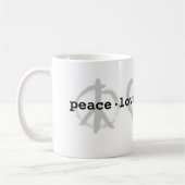 PeaceLoveBasketballのマグ コーヒーマグカップ (左)