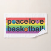 PeaceLoveBasketballプライドハンドタオル ハンドタオル (ハンドタオル)