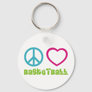 PEACELOVEsymbolsバスケットボール キーホルダー