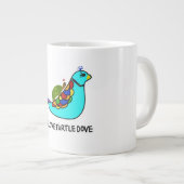 PeaceLoveTurtleDoveのマグ ジャンボコーヒーマグカップ (正面右)