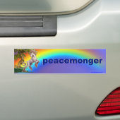 peacemonger バンパーステッカー (車上)