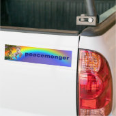 peacemonger バンパーステッカー (トラック上)