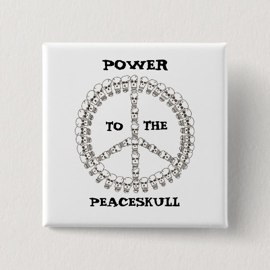 peaceskullへの力 缶バッジ (正面)
