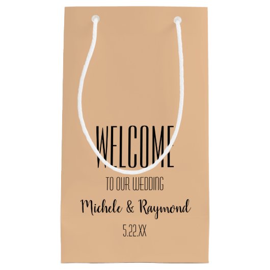 PEACHへようこそ スモールペーパーバッグ (正面)