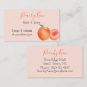 Peachデザイン標準、3.5インチx 2.0インチ名刺 名刺 (正面/裏面)