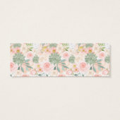 Peachフローラブライダルシャワーレジストリ挿入カード (裏面)