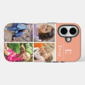 Peach 4 photo Name and Initial  Case-Mate iPhoneケース (裏面 (横))
