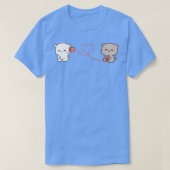 peach and goma mochi cat 1 tシャツ (デザイン正面)