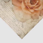 Peach and Teal Floral Bird Cage Decoupage  薄葉紙 (詳細)